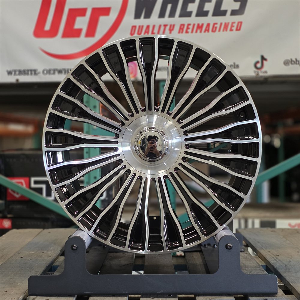 Mercedes MH66 wheel — Black Machine